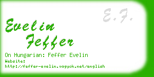 evelin feffer business card